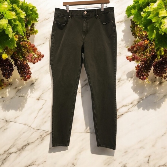 White House Black Market Denim - White House Black Market Olive Ankle Jeans